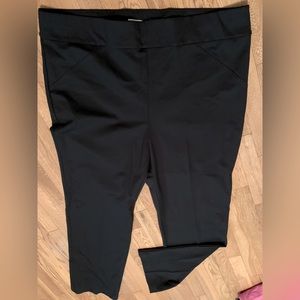 Black formal women straight leg pants 3X Tall NWT